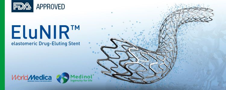 Nuestro stent farmacoactivo EluNIR recibe aprobación de la FDA