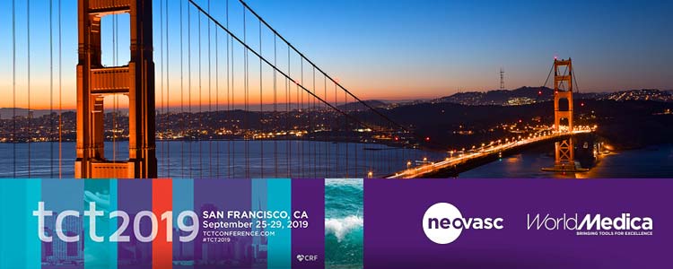 El dispositivo Reducer (Neovasc), distribuido por World Medica, presente en la Convención TCT 2019 de San Francisco