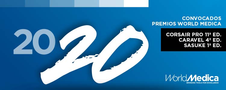 Abiertas convocatorias a los Premios World Medica 2020 -Corsair Pro, Caravel y Sasuke-