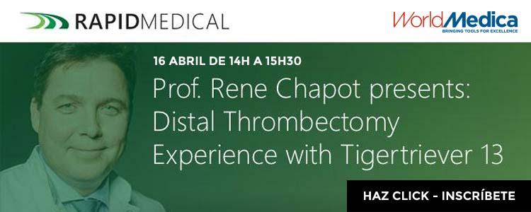 Prof. Rene Chapot impartirá un webinar exclusivo sobre Trombectomía Distal con Tigertriever 13